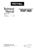 Rotel RSP-966 - Technical manual-VD